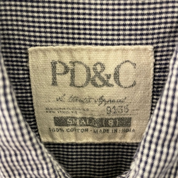 PD&C style button up shirt pearl style buttons size 10 - Picture 5 of 6